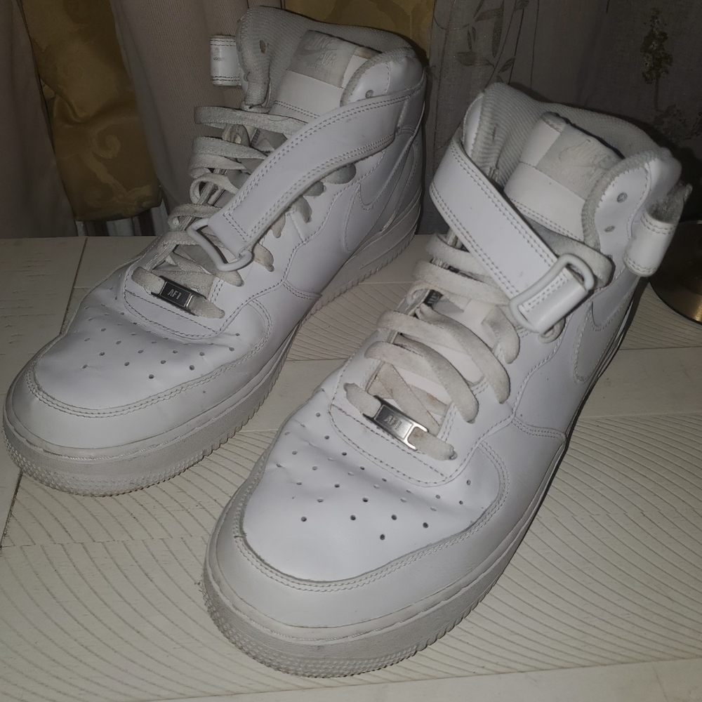 Nike White High-Top Sneakers